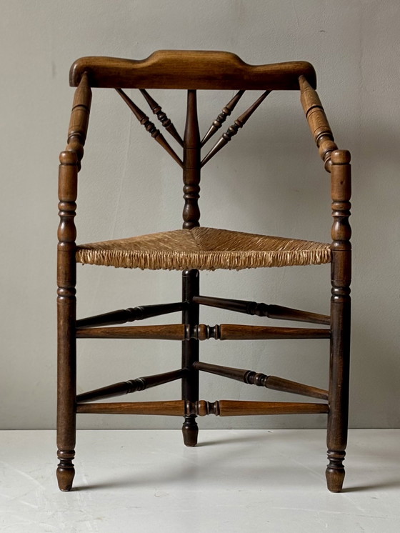 Image 1 of antieke Hollandse hoekstoelen, jaren 20