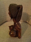 Statue en bois