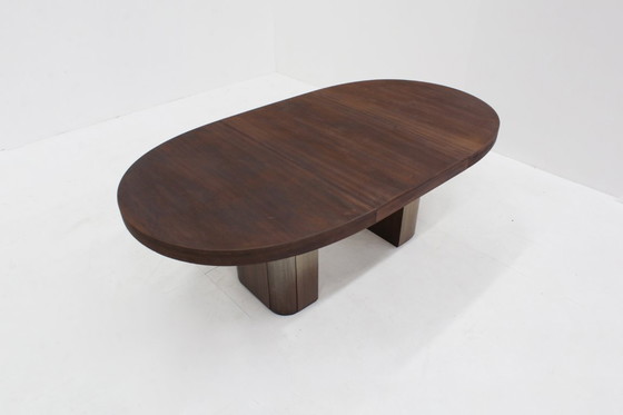 Image 1 of Vintage oval extendable dining table Alma Möbel