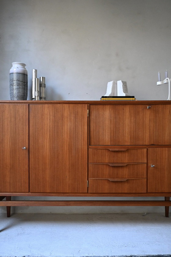Credenza/mobile alto in teak vintage, design danese anni '60 – Credenze alte, Wood (photo 3 of 15)