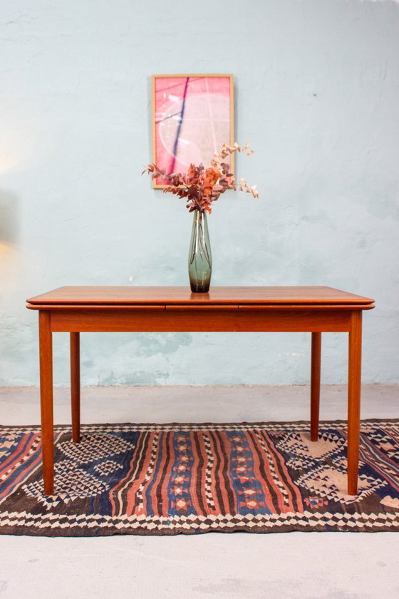 Image 1 of Vintage Teak Dining Table, Danish Mid Century
