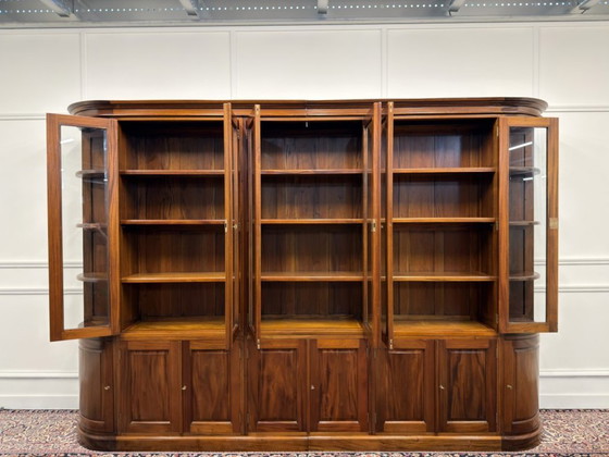 Grande Bibliothèque Classique Anglaise – Verre, Bois (photo 13 of 20)