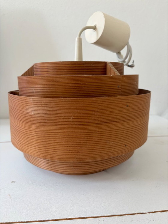 Image 1 of Translandia DK – Pine Veneer Pendant Lamp, Denmark 1960s/70s