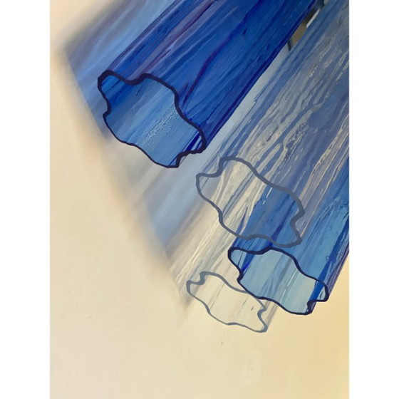 Image 1 of Applique da parete bicolore blu opale