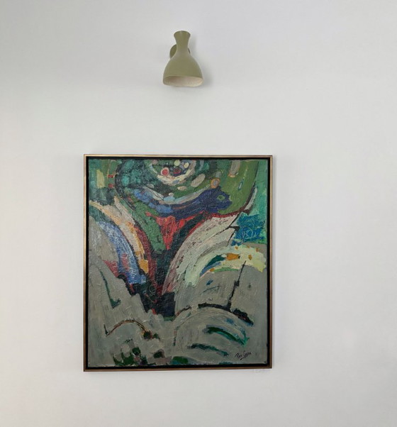 Image 1 of Mid-century abstract composition by Dutch artist Rien Goené (1929 – 2013)