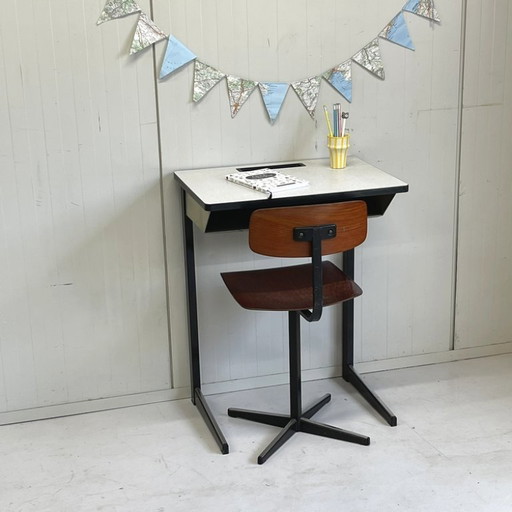 Vintage Marko school set table & chair kids high model