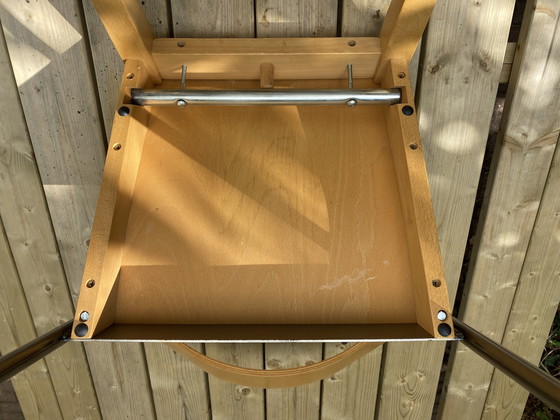 Image 1 of 4 Tina Christensen vintage plywood bended back stoel