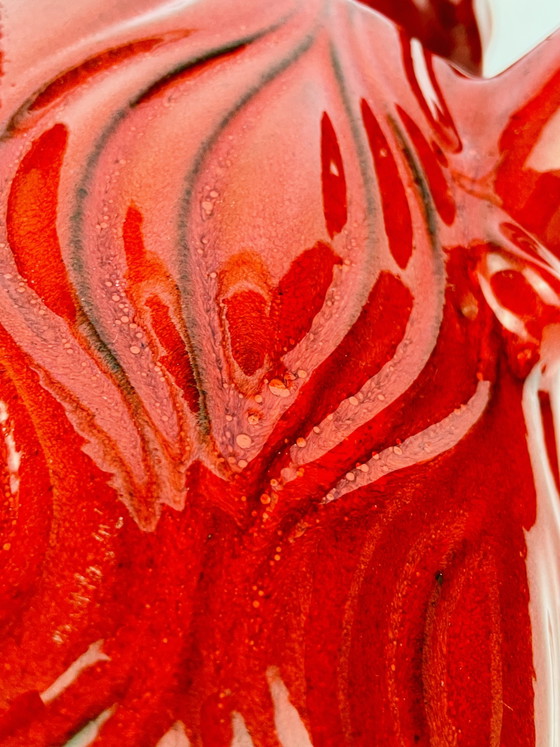 Image 1 of Scheurich Keramik 485-45 Amsterdam Onion vase, West Germany, 1970s, high-gloss red, exceptional condition, 46.5 cm