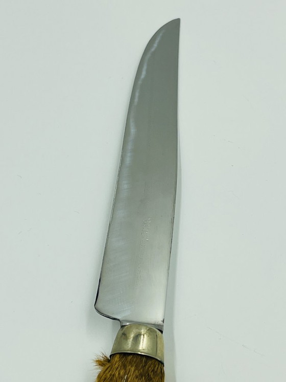 Hunting Carving Set by Gérard Pouply Rethel, Cutlery Sets, Metal, Brown (photo 9 of 12)