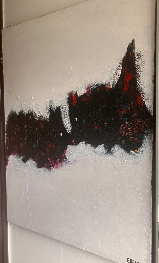 Image 1 of Cuadro Besarse o pelearse by EllesBB