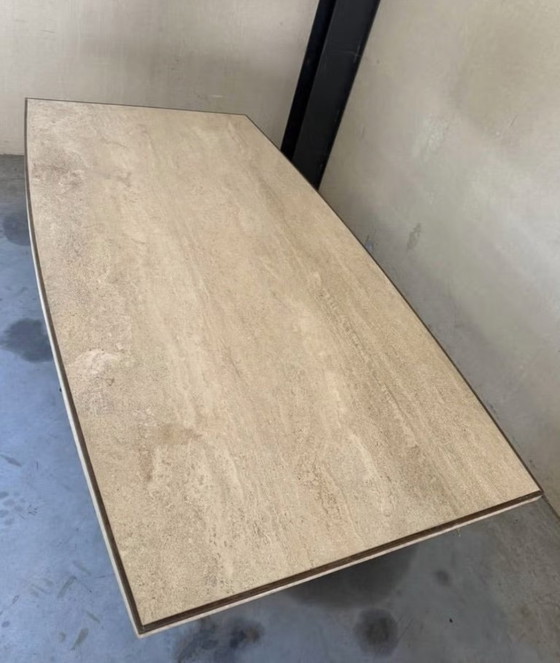 Vintage Travertine Dining Table Willy Rizzo – Stone (photo 3 of 6)