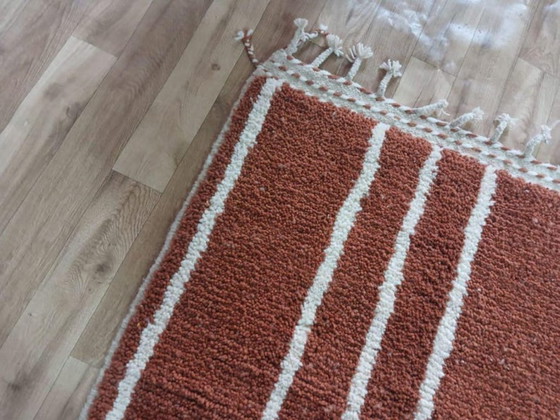 Image 1 of Tapis marocain traditionnel en laine 250cmx80cm