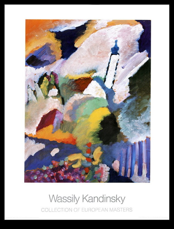 Image 1 of Kandinsky, Wassily - Iglesia en Murnau - Colección de maestros europeos