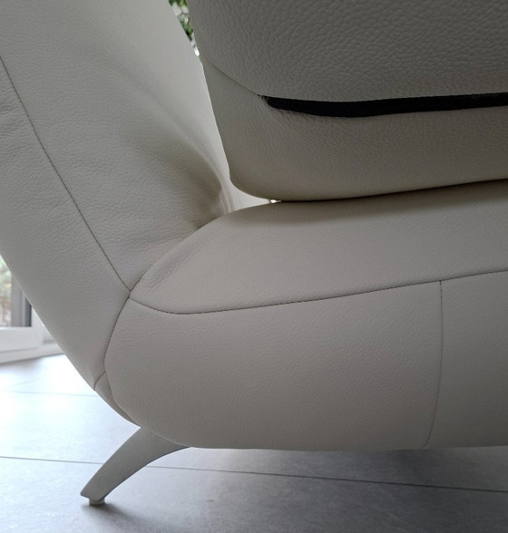 Rolf Benz 2 posti + 3 posti pelle rinnovata – Zona salotto, Metallo (photo 6 of 23)