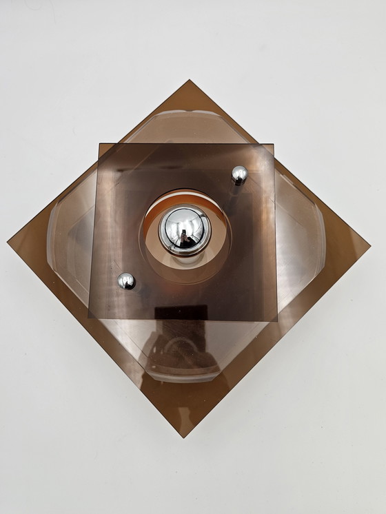 Image 1 of Wall lamp plastic Herda 1970s