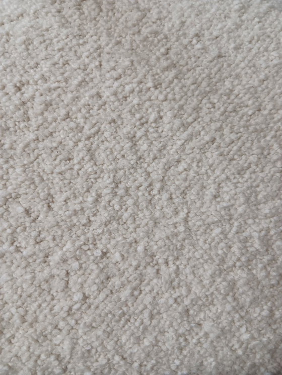 Image 1 of Juego de 4 sillas de comedor danesas en teca y bouclé, años 60