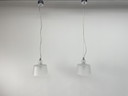 2 x Lampade a sospensione Acquatinta Murano in Vetro (Finitura Satinata)