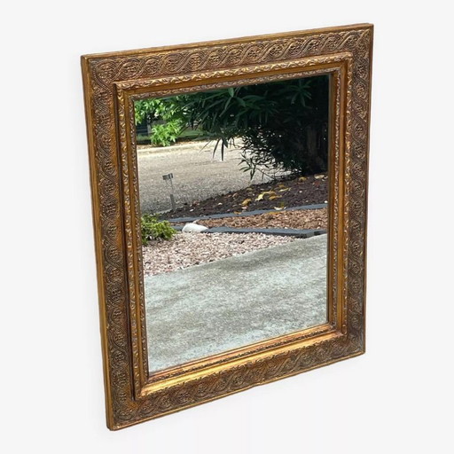 Specchio in stile oro e legno