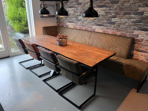 Juego de mesa de comedor industrial