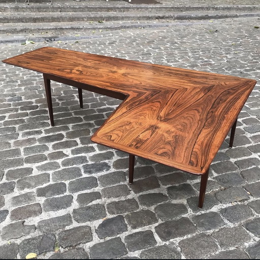 Une Table Basse Boomerang, Danemark, 1960's