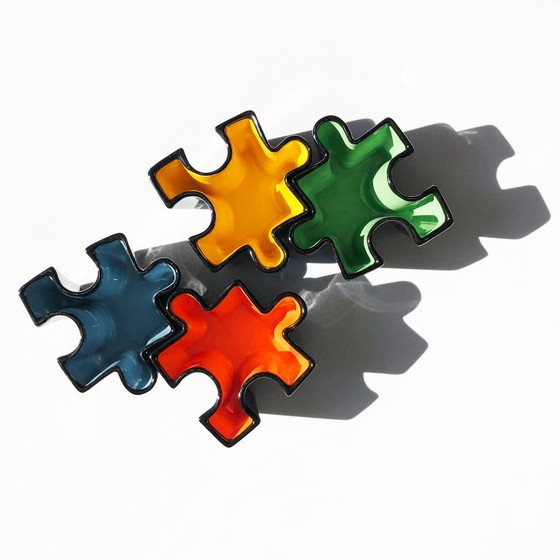 Image 1 of Ensemble de vide poches puzzle en céramique. Italie, années 80