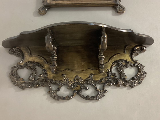 Image 1 of Miroir italien ancien avec console