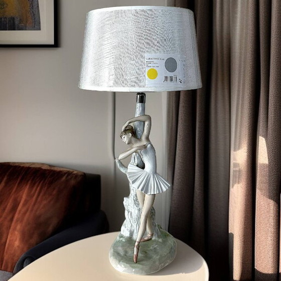 Image 1 of Lladro porseleinen lamp "Ballerina" (1969, Spanje - zeldzaam)
