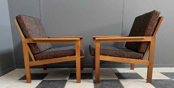 Image 1 of 2 sillones Illum Wikkelso para Niels Eilersen Dinamarca años 60 totalmente restaurados