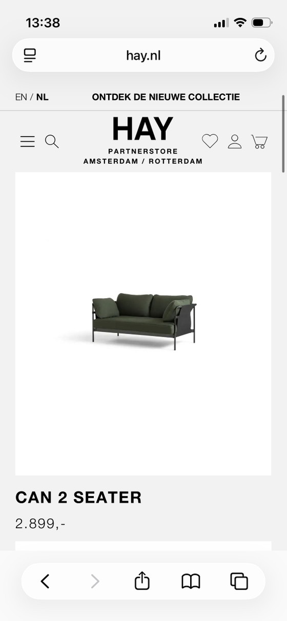 Super affaire : Canoë Hay 2 places (Nouveau prix 2 899 €) – Canapés, Metal, Textile (photo 6 of 6)