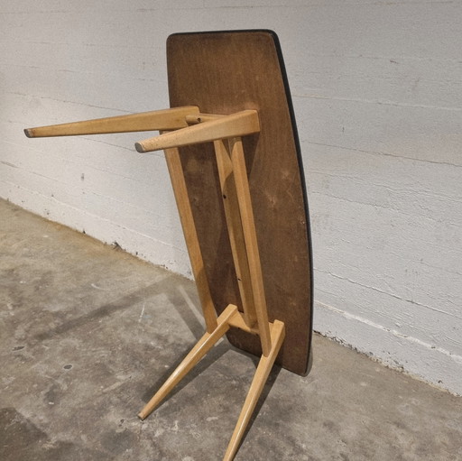 1950s surfboard shape coffee table a la Jens Risom