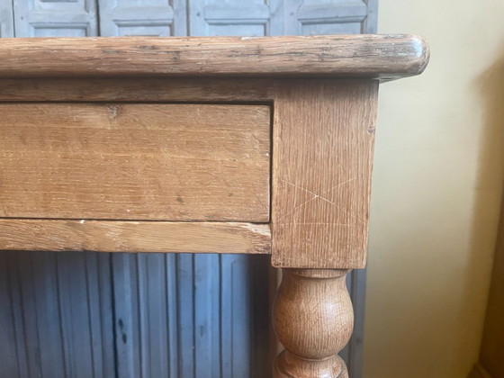 Image 1 of Tavolo in rovere, tavolo da pranzo, tavolo da lavoro, scrivania, antico francese
