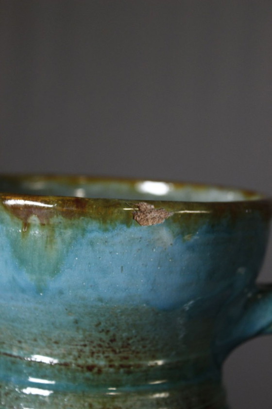 Image 1 of Frédéric Watteel in Strasbourg - Large jug with cloudy enamels, Alsace, 1950s
