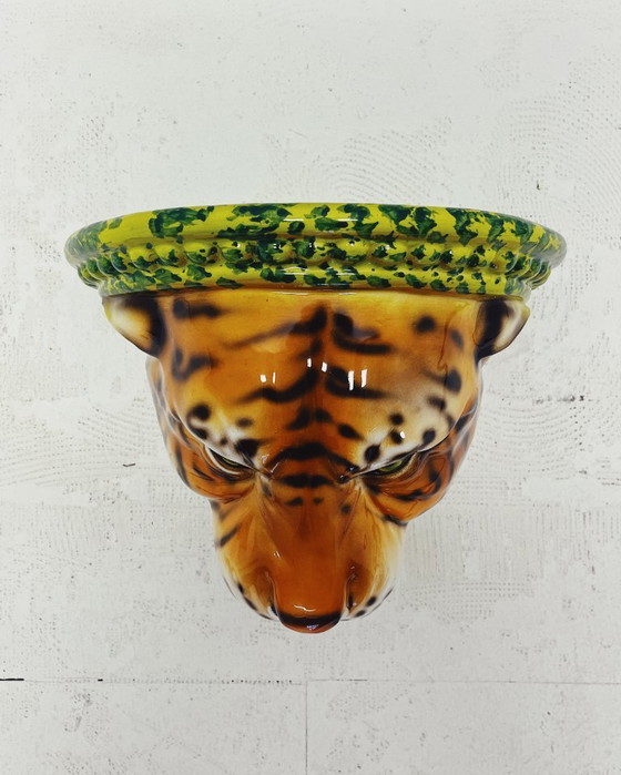 Image 1 of Tiger Ceramic Wall Shelf