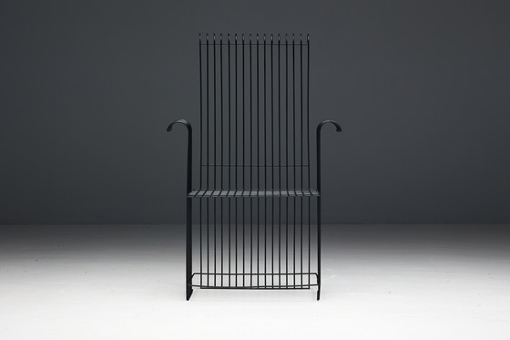 Image 1 of Modernistisches Gartenset aus Metalldraht, Frankreich, 1970er Jahre