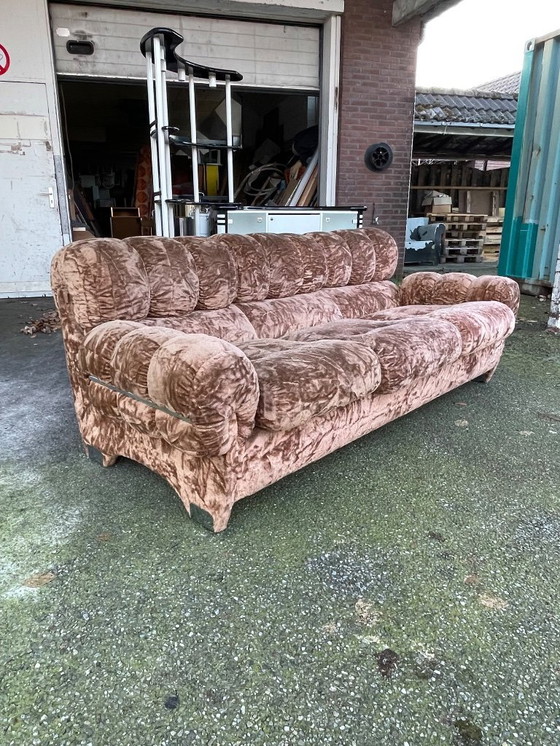 Image 1 of Sculpturaal ontworpen Italiaanse bank uit de jaren 70