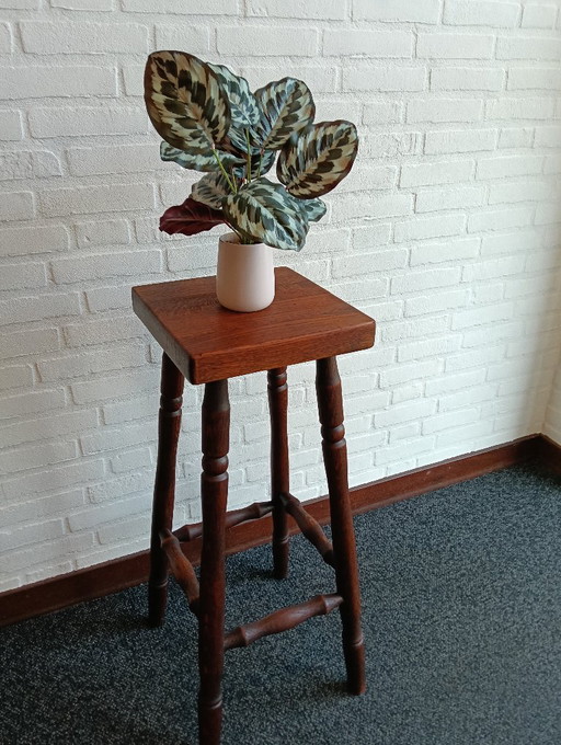 Mesa de madera vintage para plantas