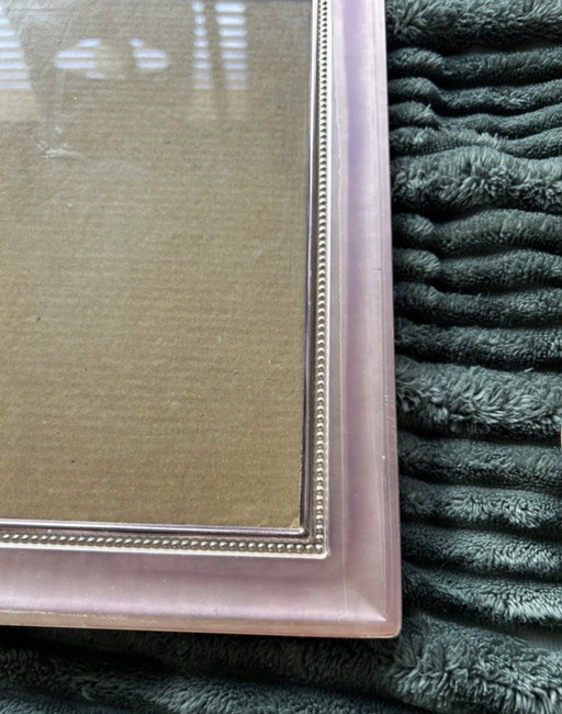 Cornice per foto rosa vintage