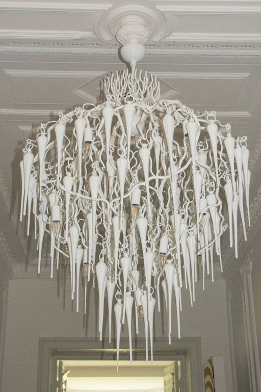 Lampadario in vetro Hollywood di Brand van Egmond