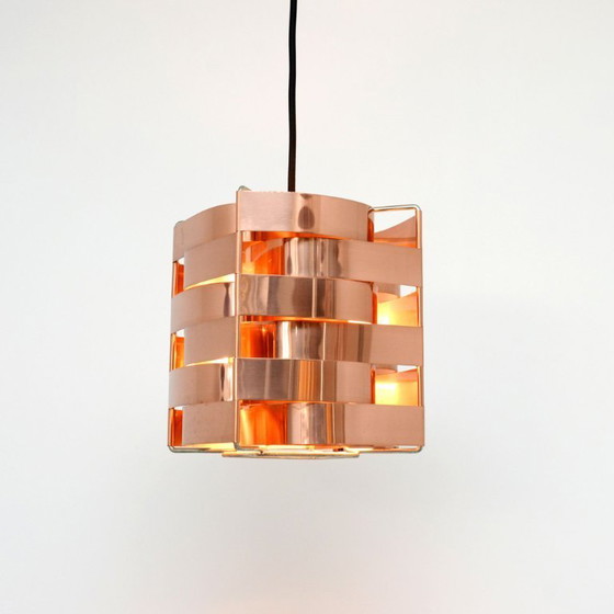 Image 1 of Copper Mars lamp, designed by Max Sauze, France 1970s
