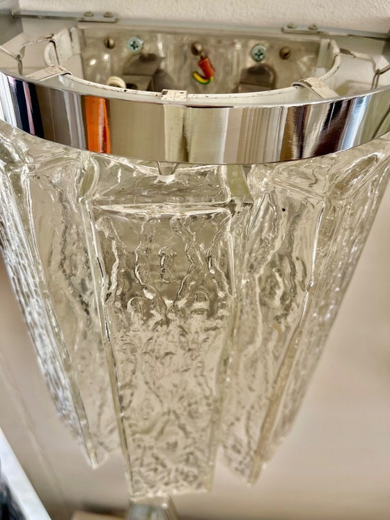 Image 1 of Kaiser Leuchten, modello in vetro di murano per il ghiaccio, anni '70