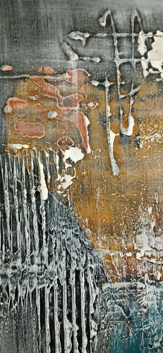 Image 1 of Multi Colore in floating frame