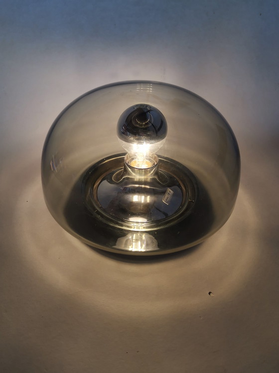 Image 1 of Lámpara de pared estilo era espacial de los años 70 de Glashütte Limburg.