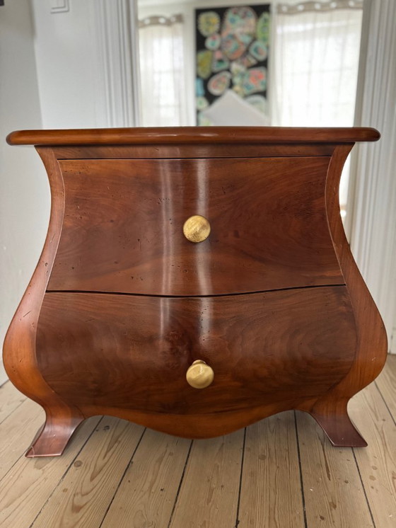 Image 1 of Cassettiere Valenti “Bruselas” – Design di lusso spagnolo 2004 – Dettagli in legno lucidato e ottone