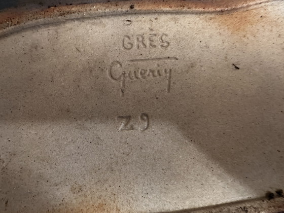 Image 1 of Roger Guerin - Bouffioulx Stoneware Bowl / Centerpiece - 56cm/24cm