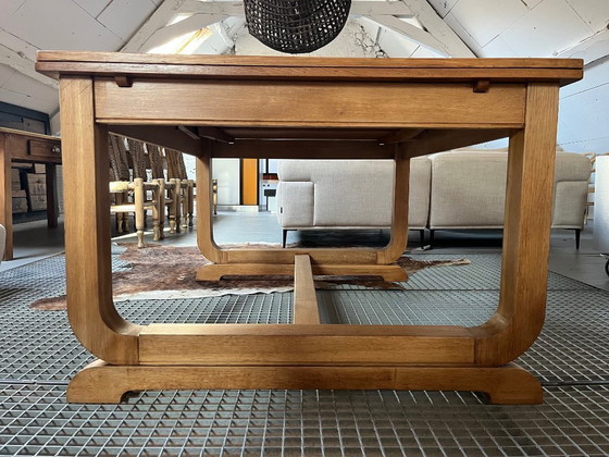 Image 1 of 1940s oak table