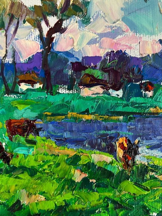 Image 1 of Green Meadows and a Lake