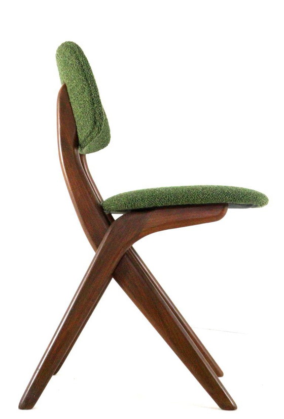 Image 1 of Set for 4 scissor chairs AWA attr. Louis van Teeffelen Wébé