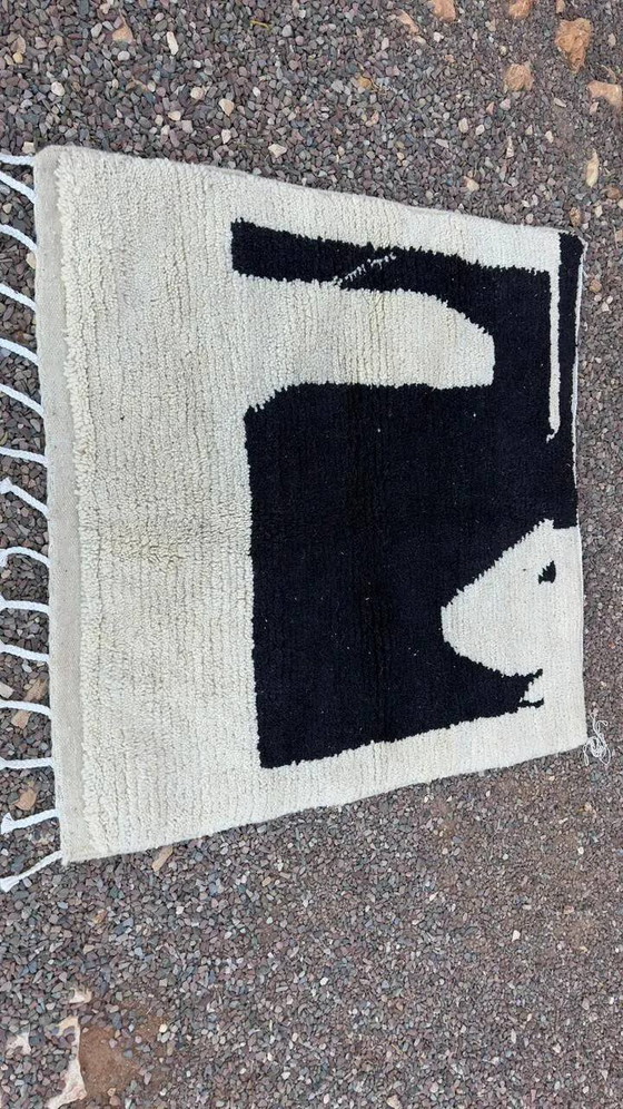 Tapis marocain en pure laine fait main 3x2 m – Wool (photo 8 of 13)