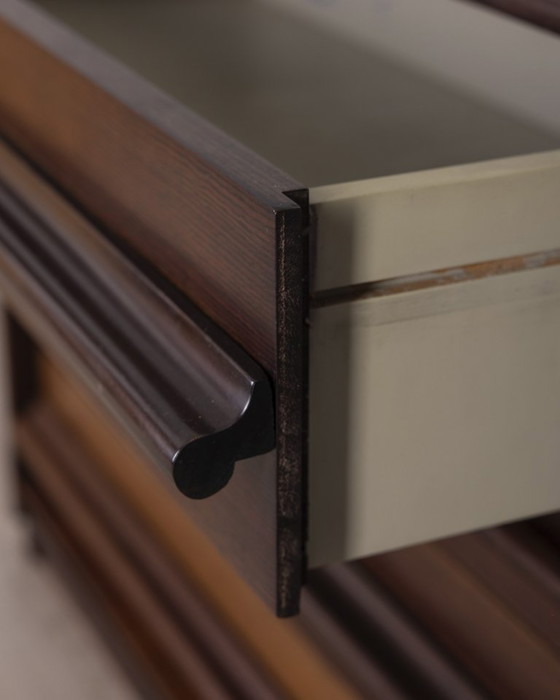 Image 1 of Mobile Cassettiera in legno vintage anni 1960 design italiano