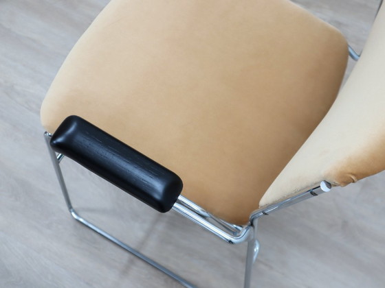 Image 1 of 1970s stackable steel farme chairs (Set of 12) by ELAM, Italy